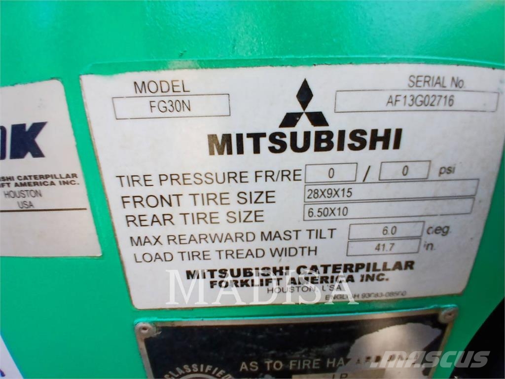 CAT MITSUBISHI FG30N-LP Вилични кари-повдигачи - други