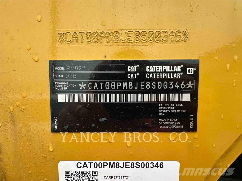 CAT PM822 Asphalt recycling