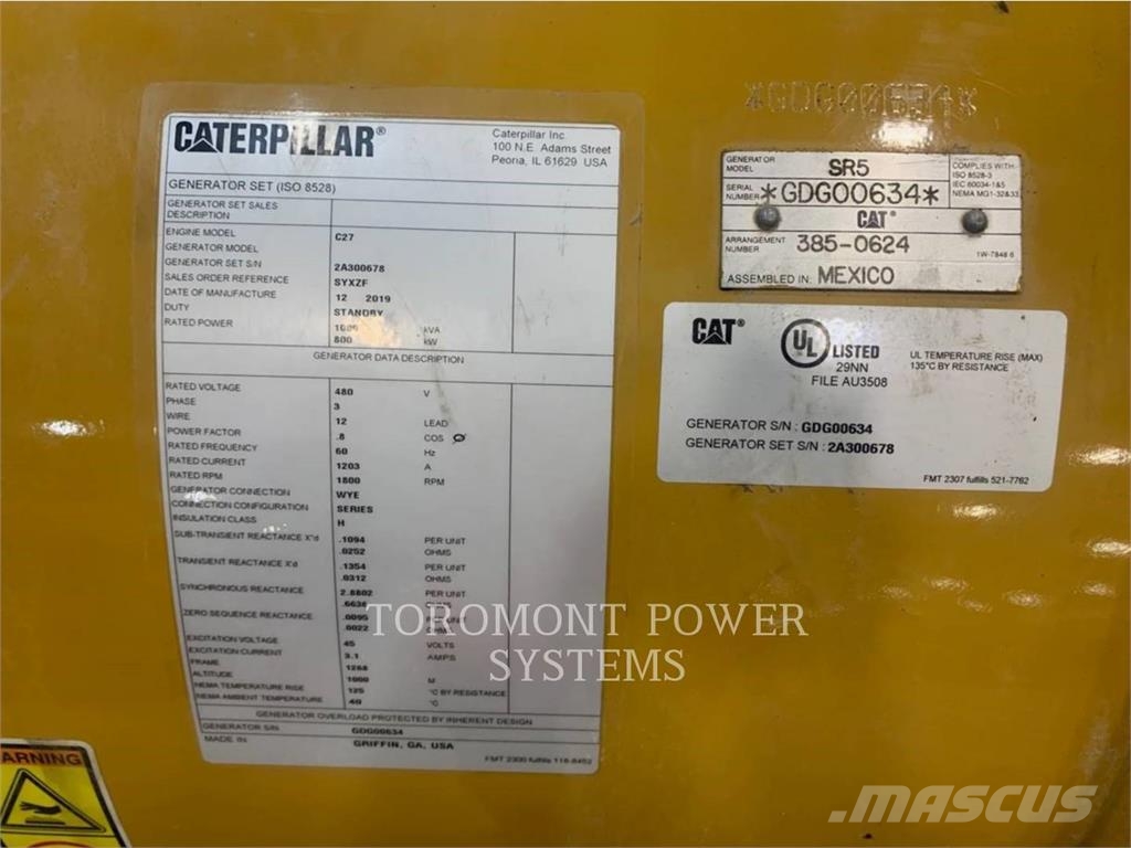 CAT SR5-C27-800KW-480V STANDBY 其他组件
