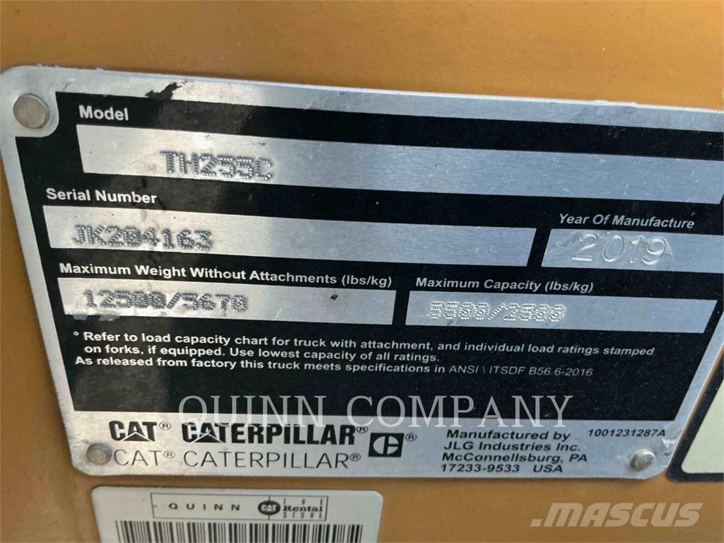 CAT TH255C Teleskoplastere