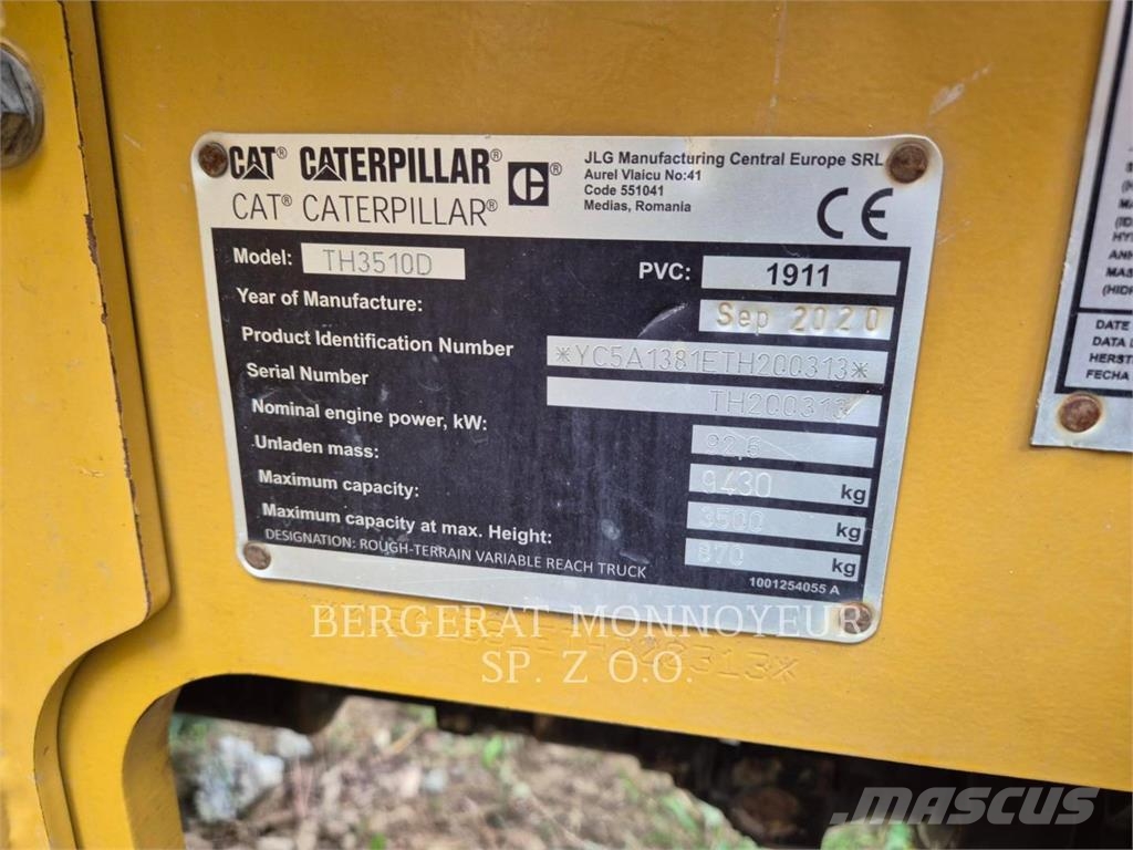 CAT TH3510D Teleskopiniai krautuvai