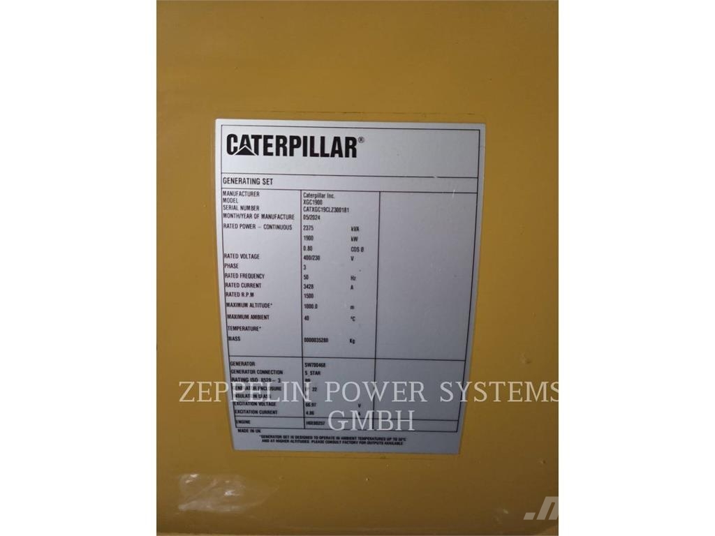 CAT XGC 1900 Other Generators