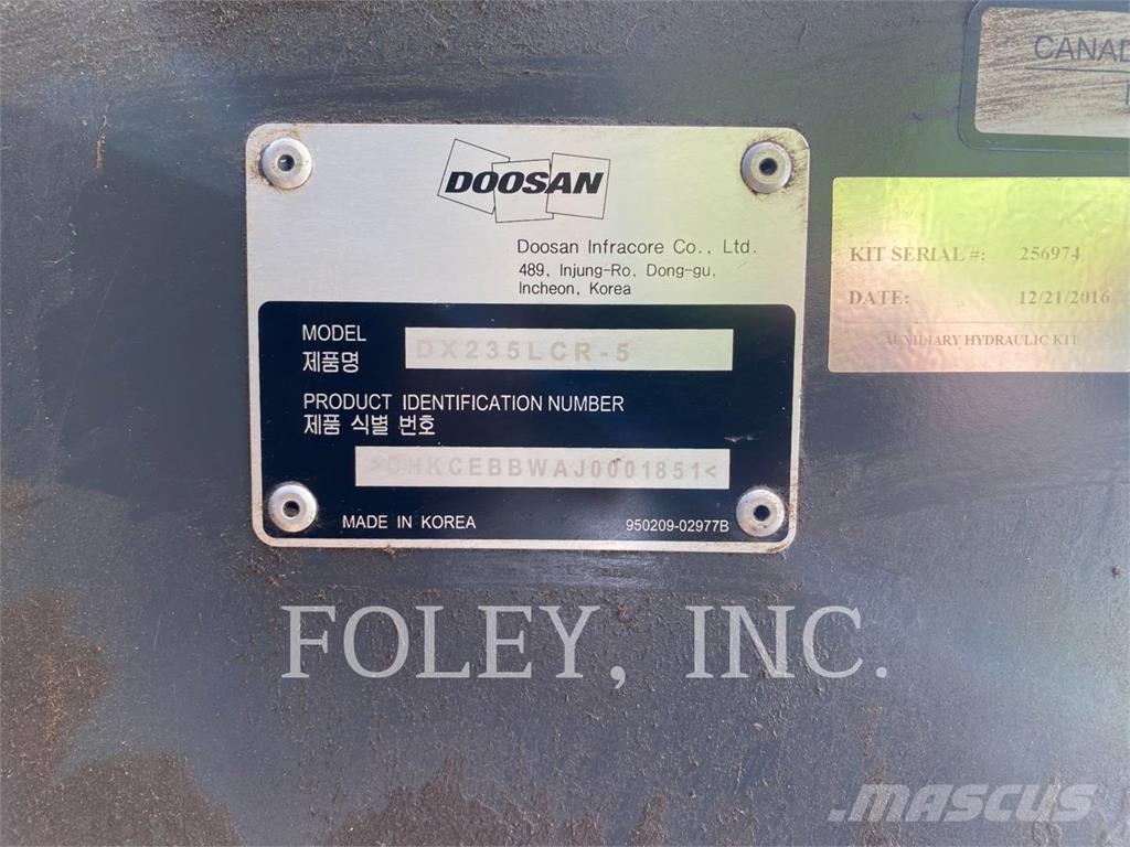 Doosan DX235LCR-5 Escavadoras de rastos