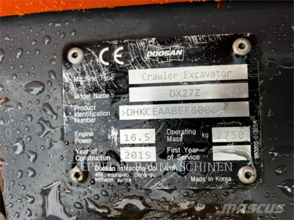 Doosan DX30Z Bandgrävare