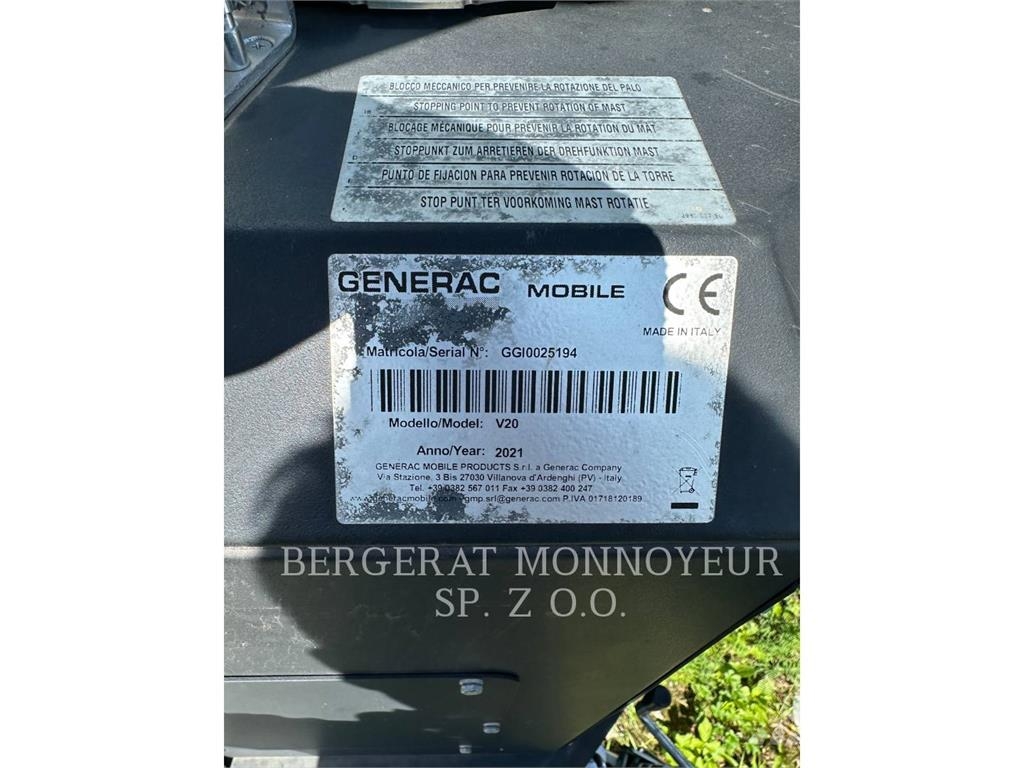 Generac V20 照明燈