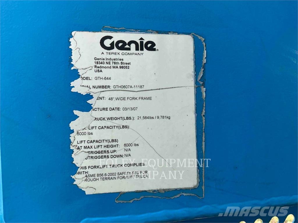 Genie GTH-644 伸缩臂叉装车|叉装车