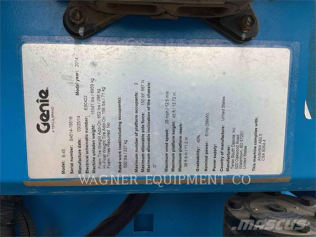 Genie S45RT Karos emelők