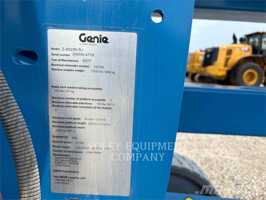 Genie Z40/23NRJ Articulated boom lifts