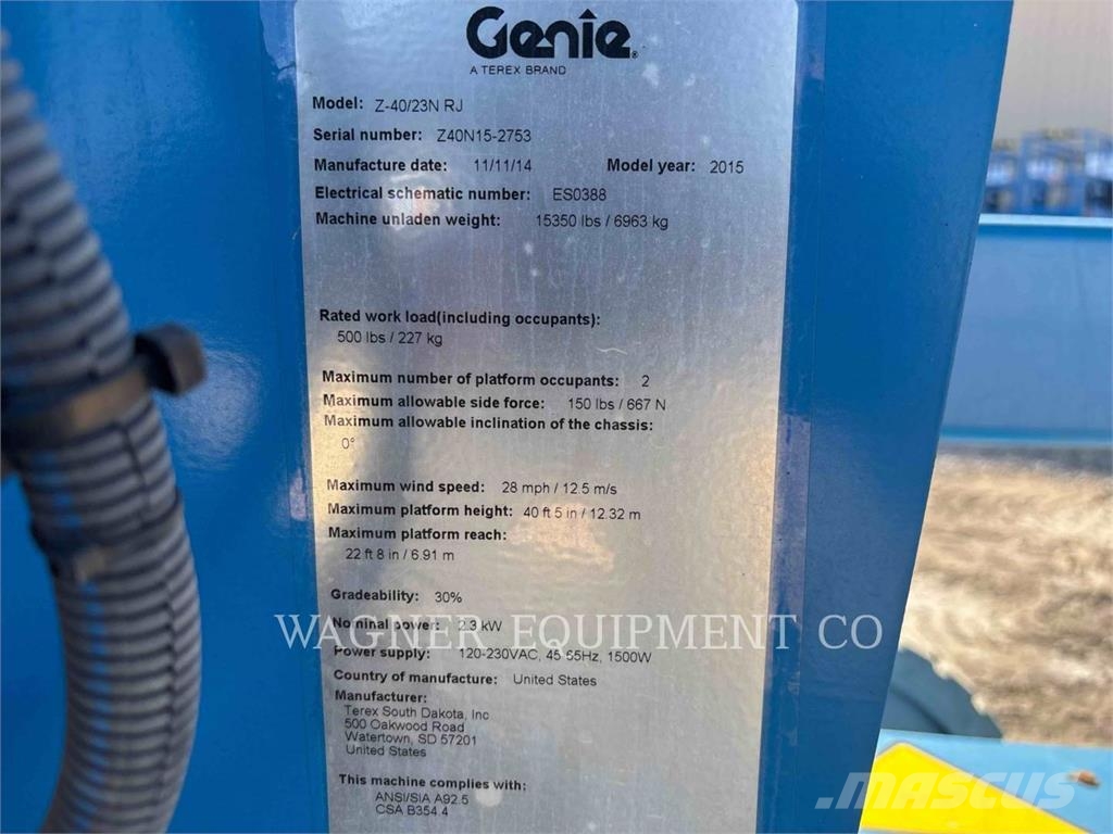 Genie Z4023NRJ Zglobne dvižne ploščadi