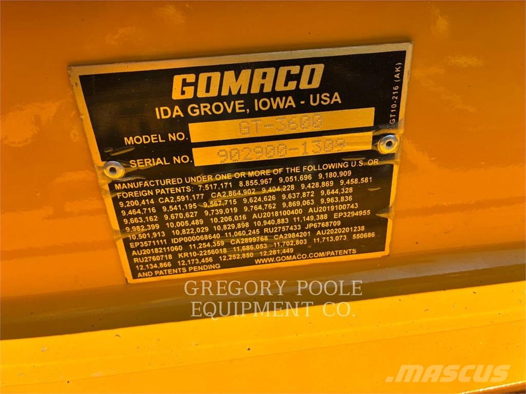 Gomaco GT-3600 معدات البناء - غير ذلك