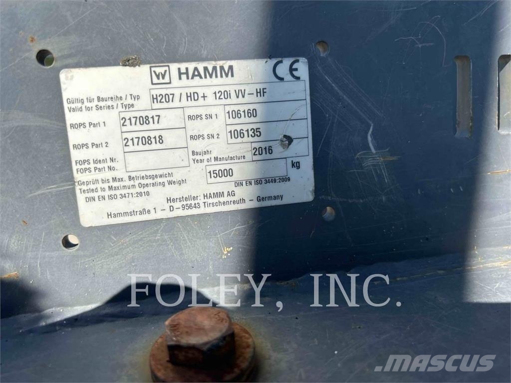Hamm HD+120I Tandem Valser