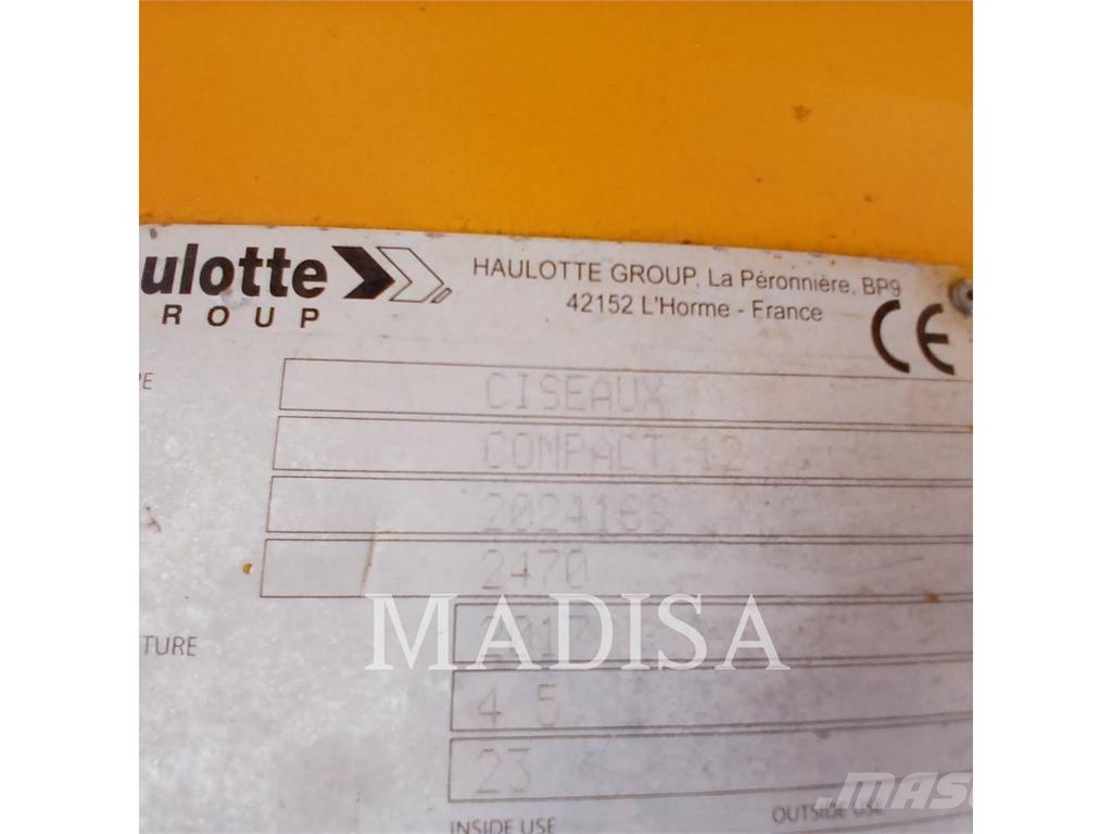 Haulotte COMPACT 12 رافعات مقصية الشكل