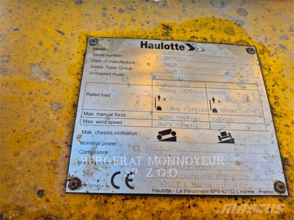 Haulotte COMPACT 14 Žirkliniai keltuvai