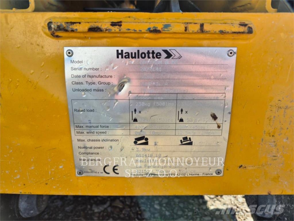 Haulotte OPTIMUM 8 Saksilavat