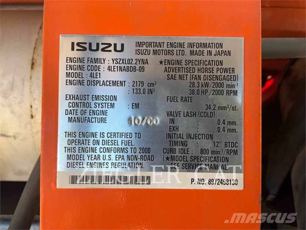 Hitachi EX50U Excavadoras sobre orugas