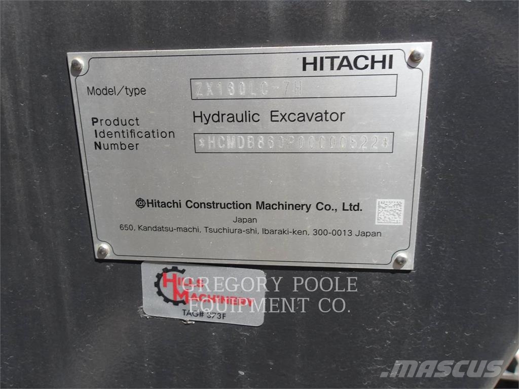 Hitachi ZX160LC-7H 履帶式 挖土機/掘鑿機/挖掘機