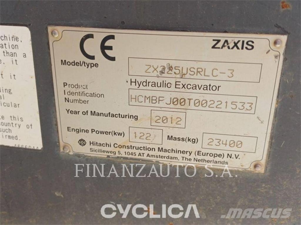 Hitachi ZX225 Rupsgraafmachines
