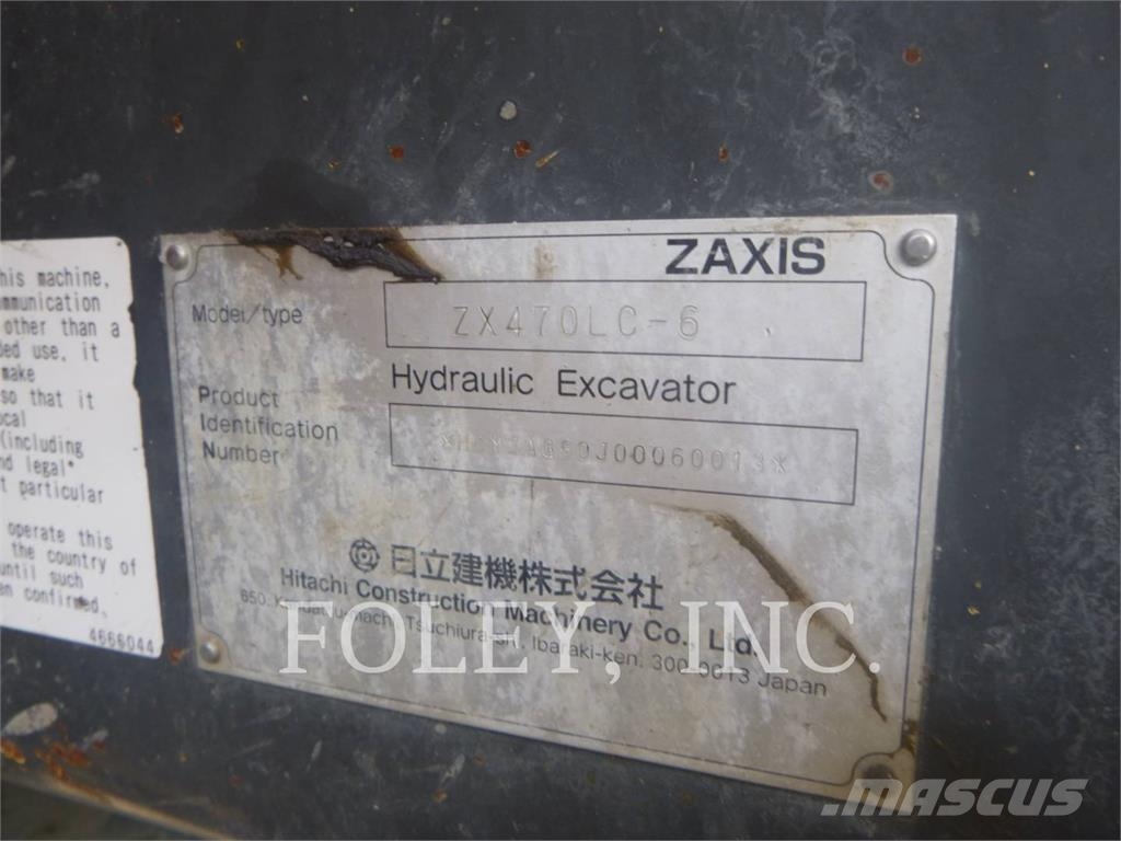 Hitachi ZX470 LC-6 حفارات زحافة