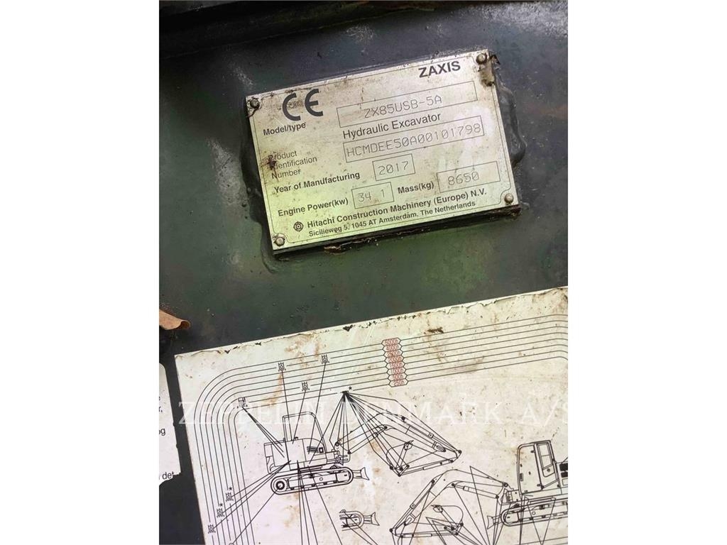 Hitachi ZX85 Εκσκαφείς με ερπύστριες