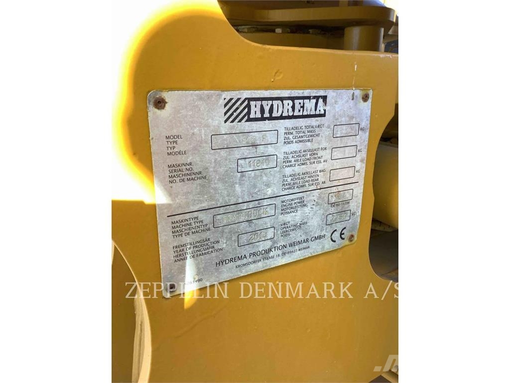 Hydrema 912F Bañeras basculantes usadas