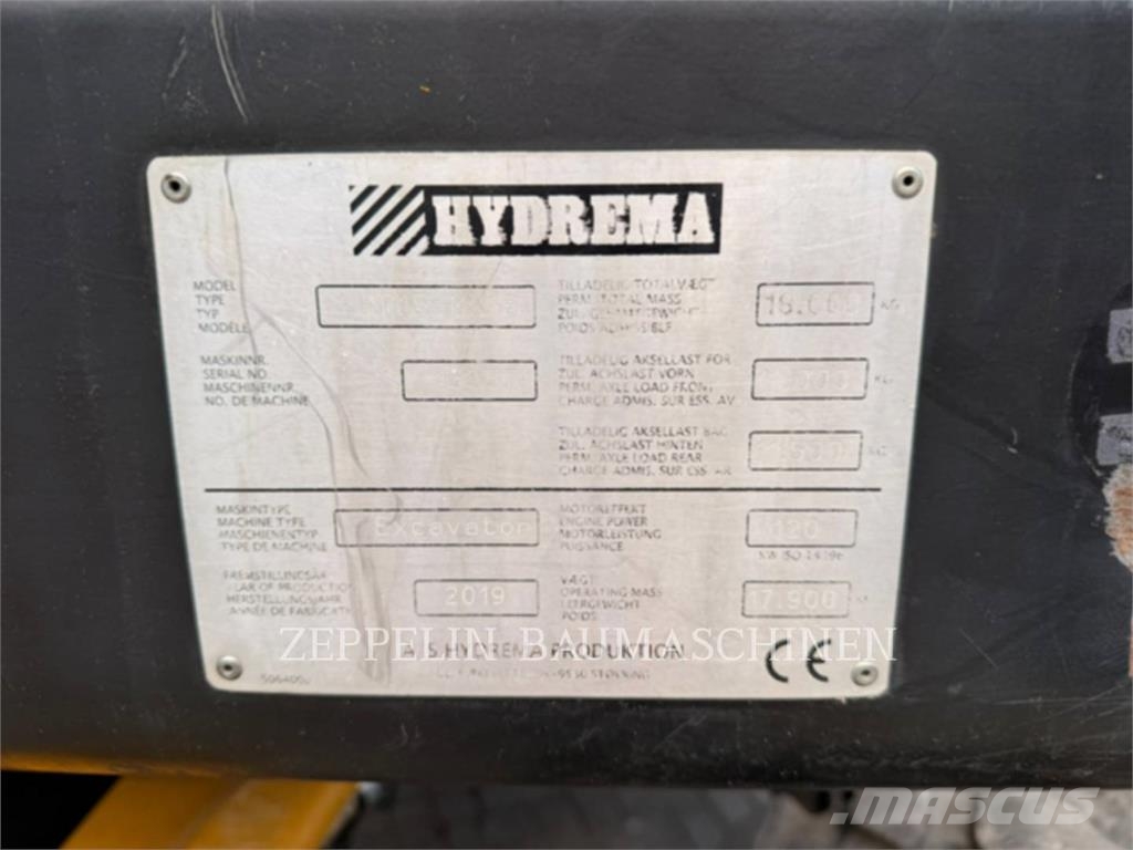 Hydrema MX18 Excavadoras de ruedas