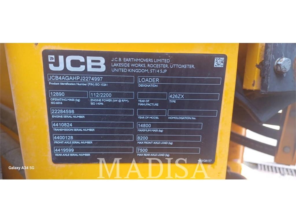 JCB 426B ZX Hjullastare