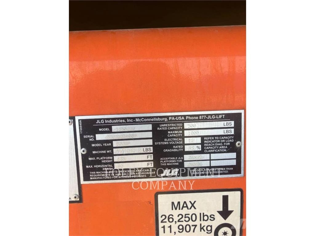 JLG 1350SJPR Strēles pacēlāji