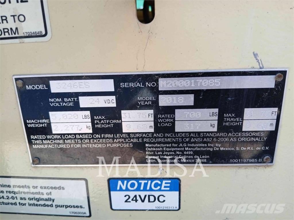 JLG 3246ES Elevadores de tesoura