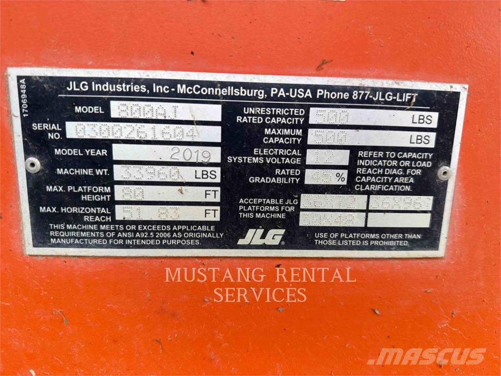 JLG 800AJ رافعات سلة مفصلية