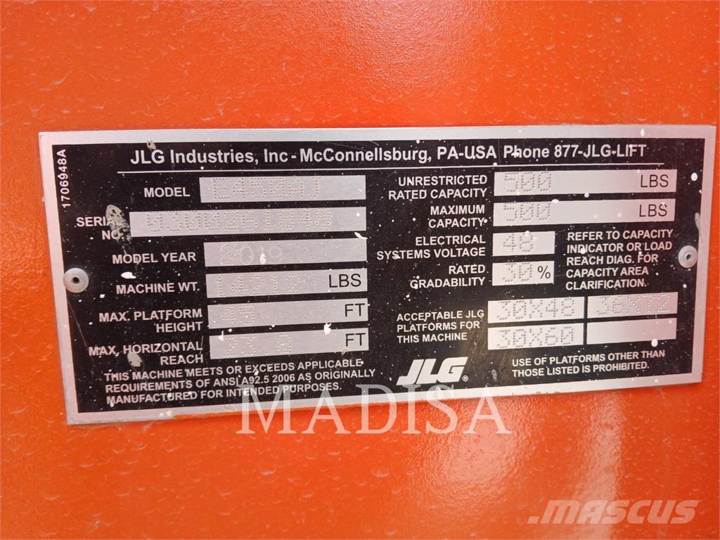 JLG E450AJ Plataforma de trabajo articulada