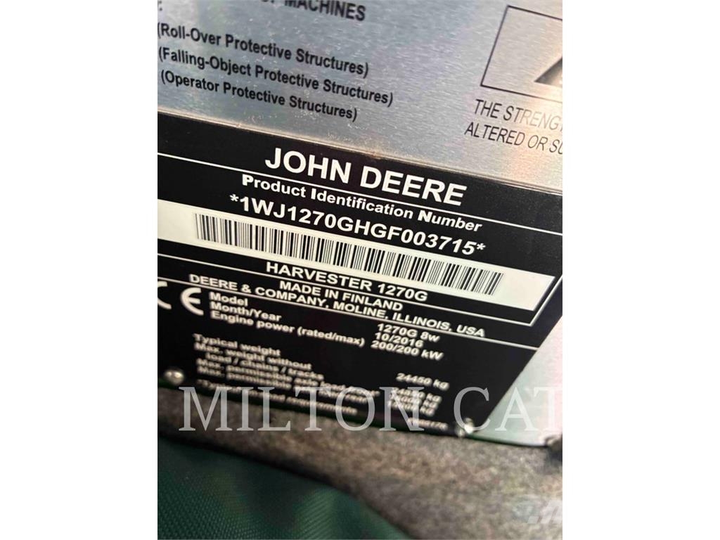 John Deere 1270G Harversteri