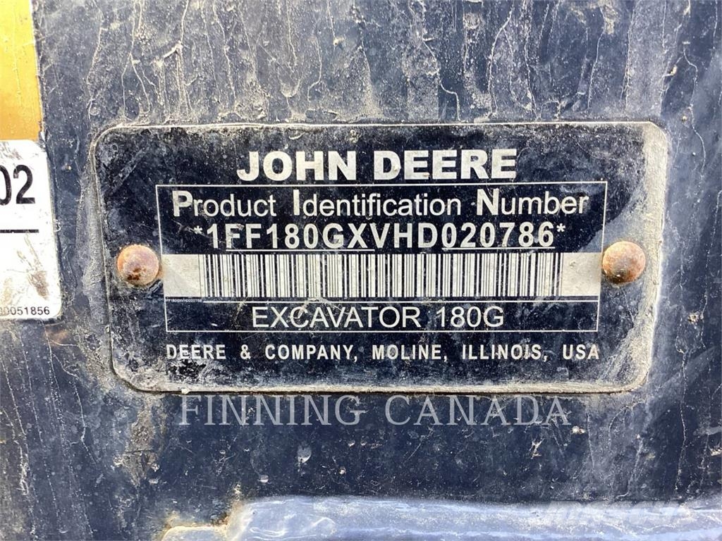 John Deere 180G Crawler excavators