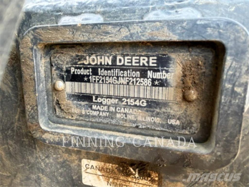 John Deere 2154G Crawler excavators