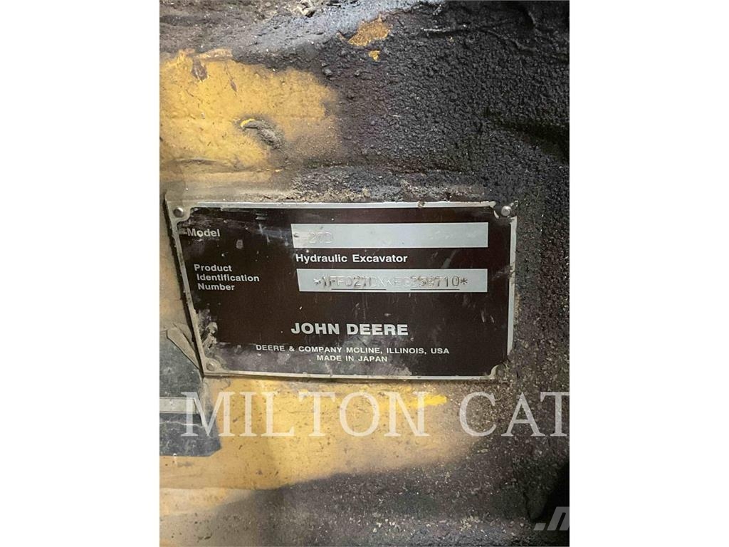 John Deere 27D Mini ekskavatori < 7 t