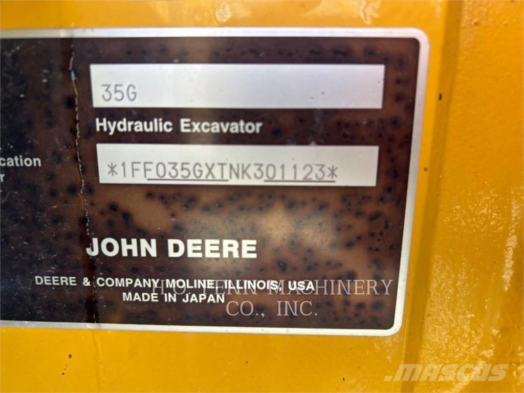 John Deere 35G Гусеничные экскаваторы