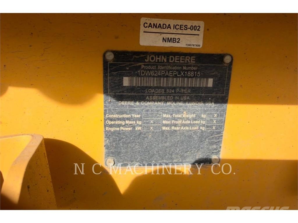 John Deere 624P Kolesni nakladalci