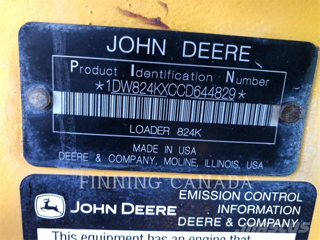 John Deere 824K Kolesové nakladače