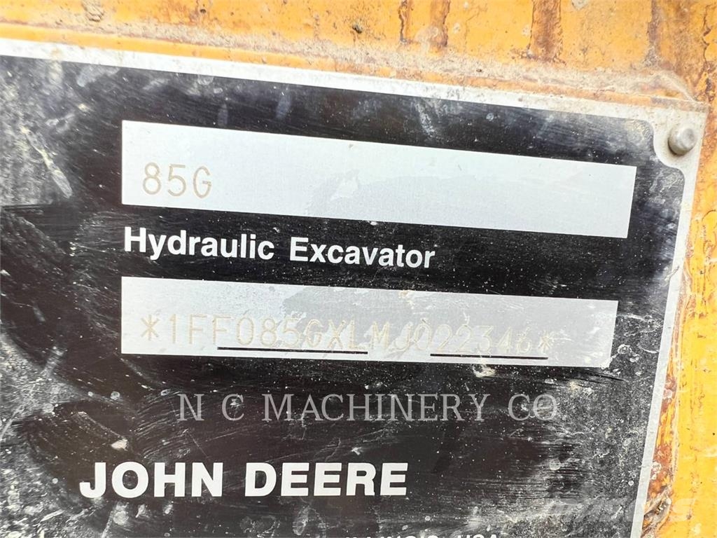 John Deere 85G Gravemaskiner på larvebånd