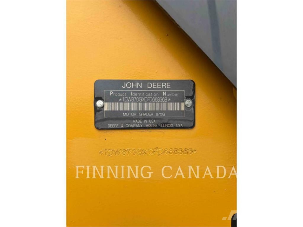 John Deere 870G معدات تمهيد الطرق