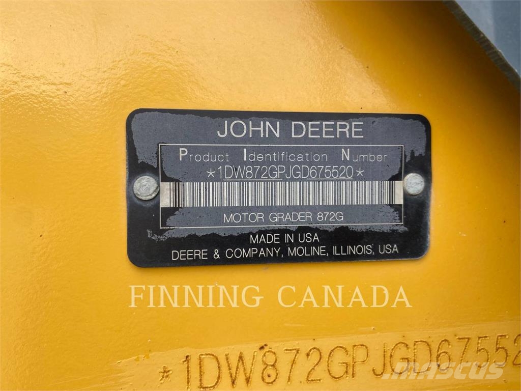John Deere 872G Грейдери