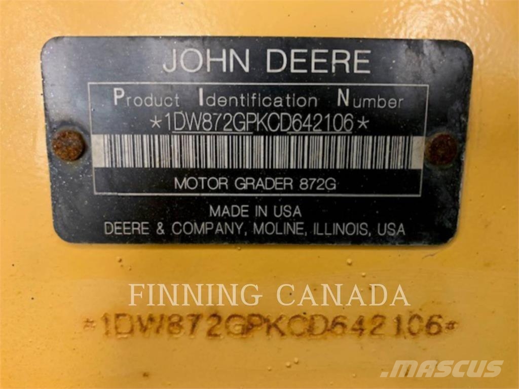 John Deere 872GP AWD معدات تمهيد الطرق