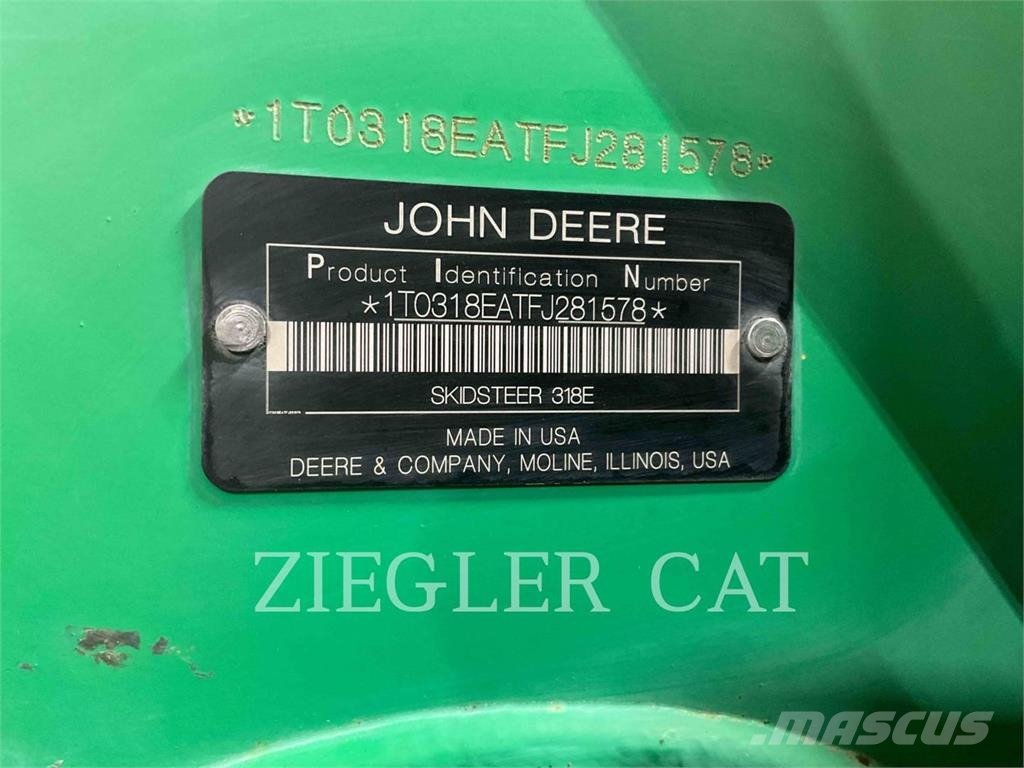 John Deere & CO. 318E Skid steer loaders