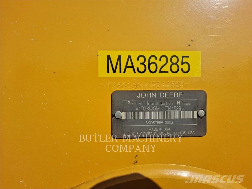 John Deere & CO. 332G Kompaktlaadurid