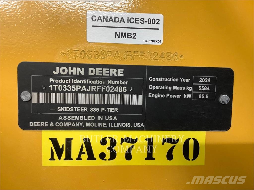 John Deere & CO. 335P Crawler loaders