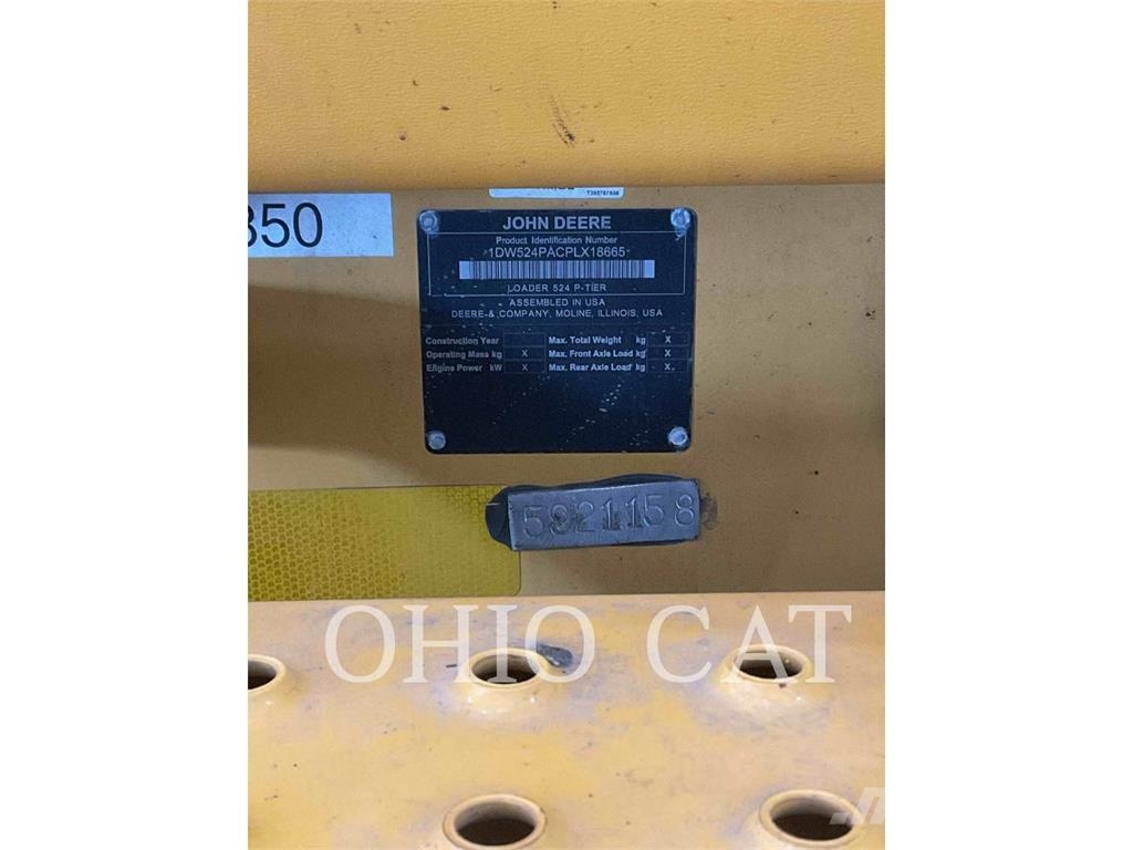 John Deere & CO. 524P Cargadoras sobre ruedas