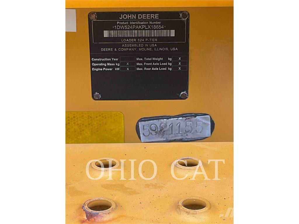 John Deere & CO. 524P Cargadoras sobre ruedas