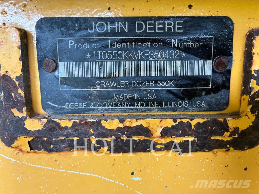 John Deere & CO. 550K LGP بلدوزرات مجنزرة