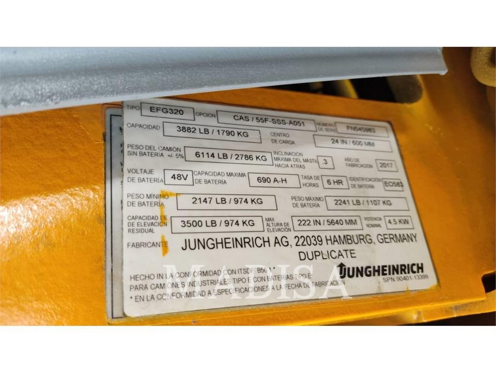 Jungheinrich EFG320-48V Другие складские механизмы
