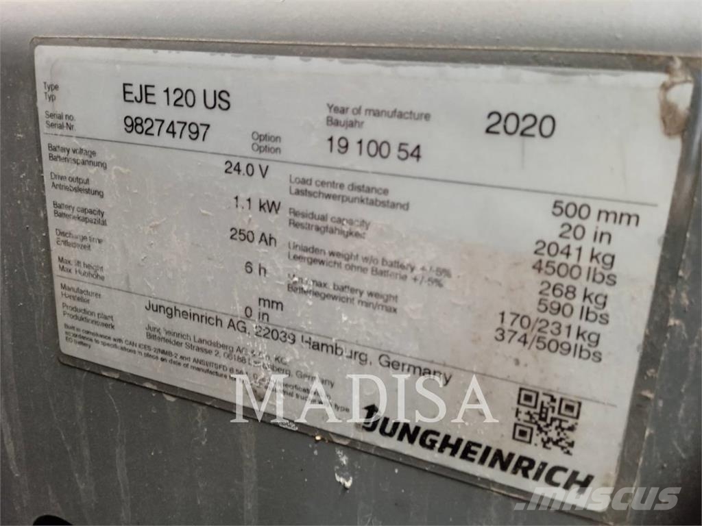 Jungheinrich EJE120A Baļķu iekrāvēji