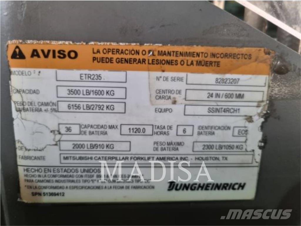 Jungheinrich ETR 235 Sähkötrukit